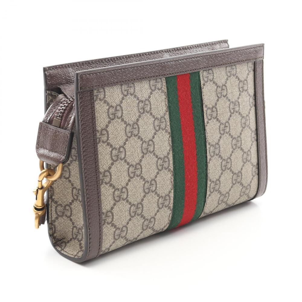 Gucci Bag Multicolor Brown Supreme Beige Ophidia Shoulder Canvas GG Leather Tan